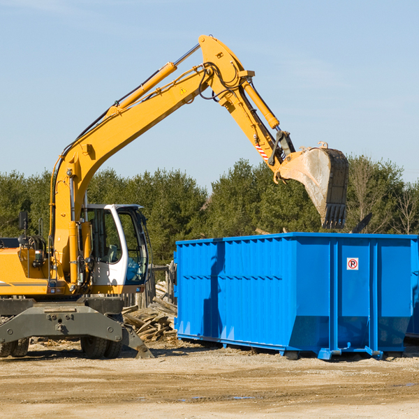 are there any restrictions on where a residential dumpster can be placed in Mercer County MO